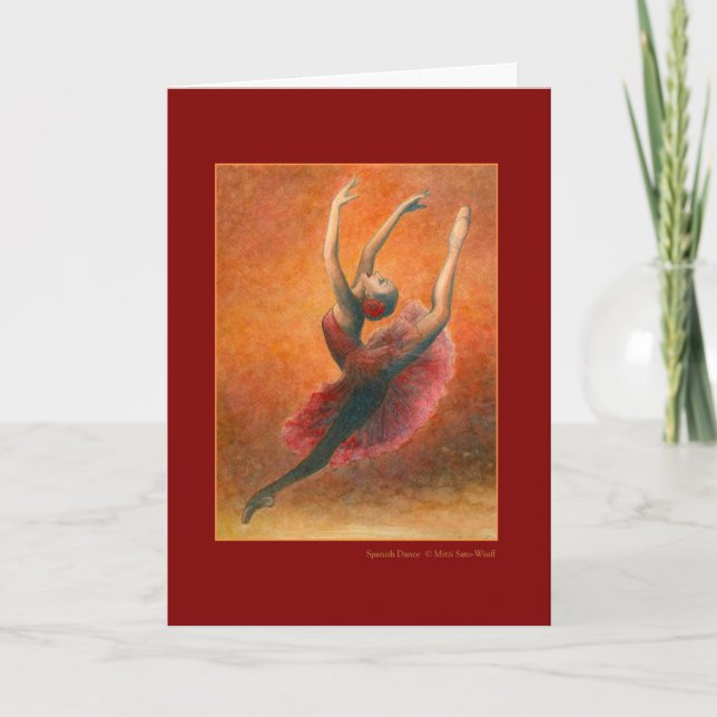 Spanish Dance Greeting Card (customisable) (Front)