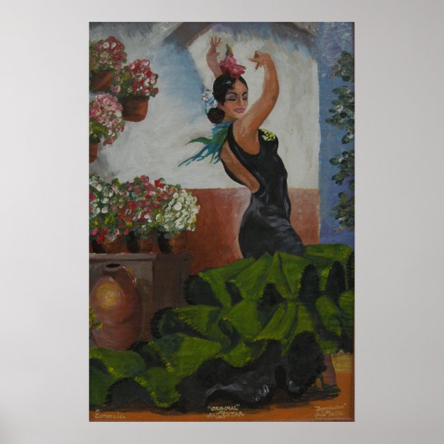 Spanish dancer poster (Front)