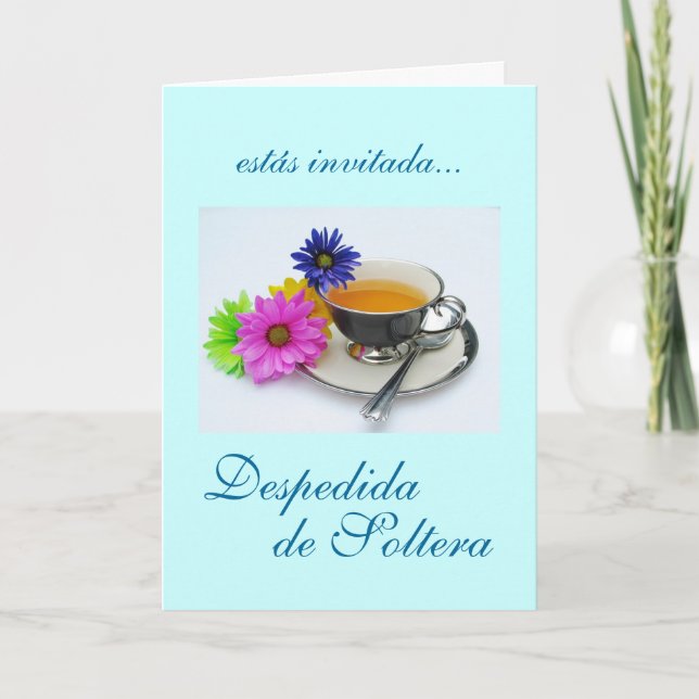 Spanish: Despedida de Soltera / Bridal shower Invitation (Front)