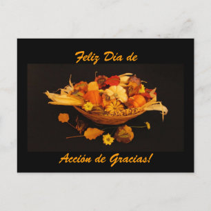 Spanish: Dia de Accion de Gracias Holiday Postcard