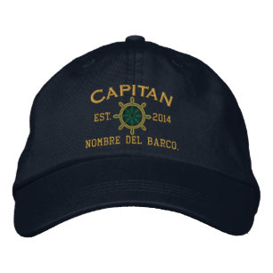 SPANISH El Capitan Su ubicación Nombre del barco. Embroidered Hat