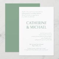 Spanish English Bilingual Elegant Classic Wedding