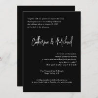 Spanish English Bilingual Elegant Classic Wedding