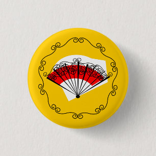 Spanish Fan border button round