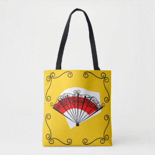 Spanish Fan Corners multi back all over tote Bag