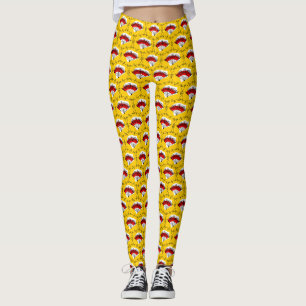Spanish Fan Corners Multi leggings