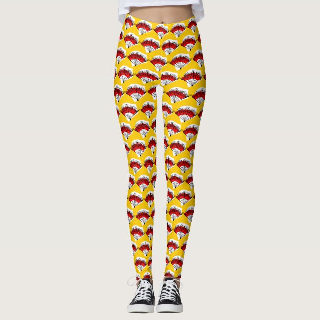 Spanish Fan Multi leggings (Front)