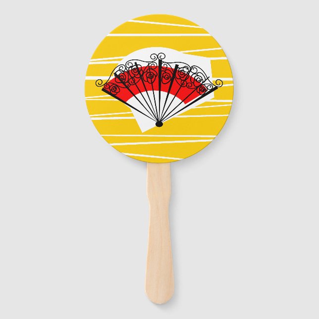 Spanish Fan Text round fan (Front)