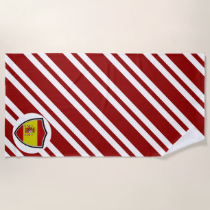 Spanish flag beach towel