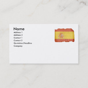 Spanish Flag Business Card