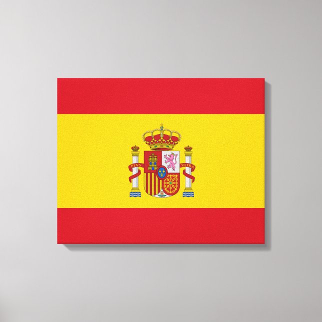 Spanish flag canvas print (Front)