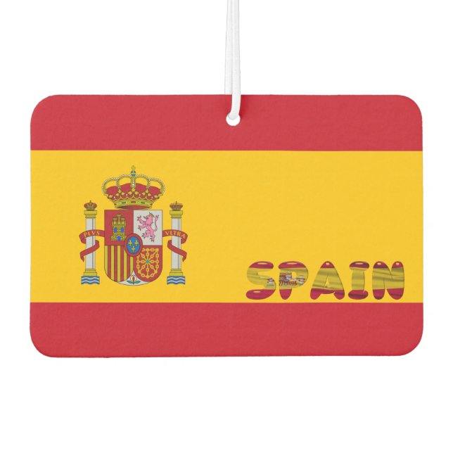 Spanish flag car air freshener (Front)