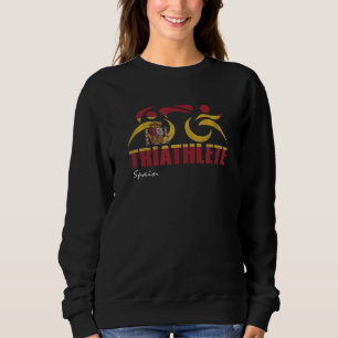 Spanish Flag España Spain Triathlon Triathlete Ins Sweatshirt