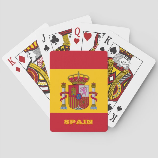 Spanish Flag Games, Spain Playing Cards (Back)