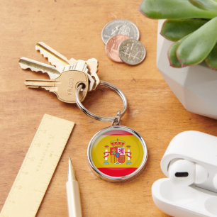 Spanish flag key ring