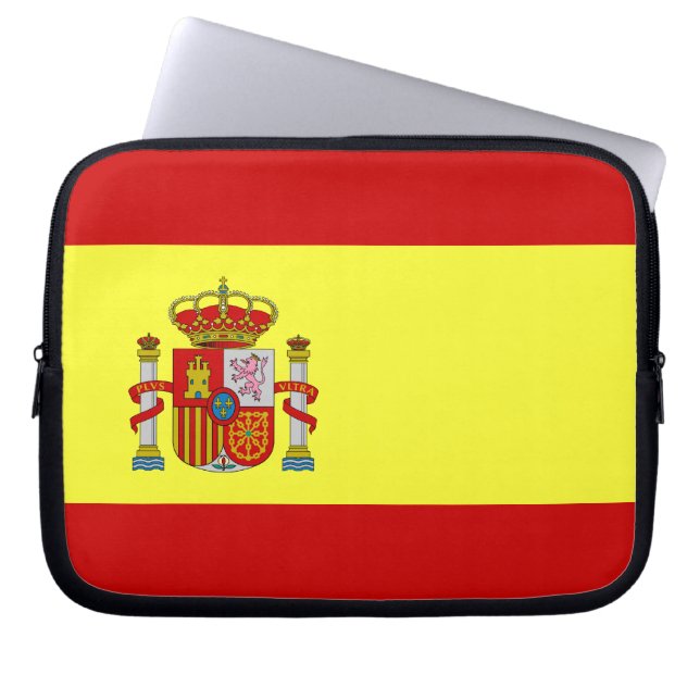 Spanish Flag Laptop Sleeve (Front)