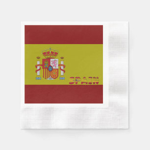 Spanish flag napkin