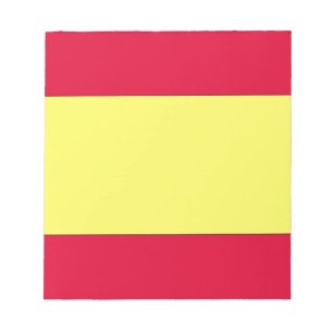 Spanish Flag Notepad