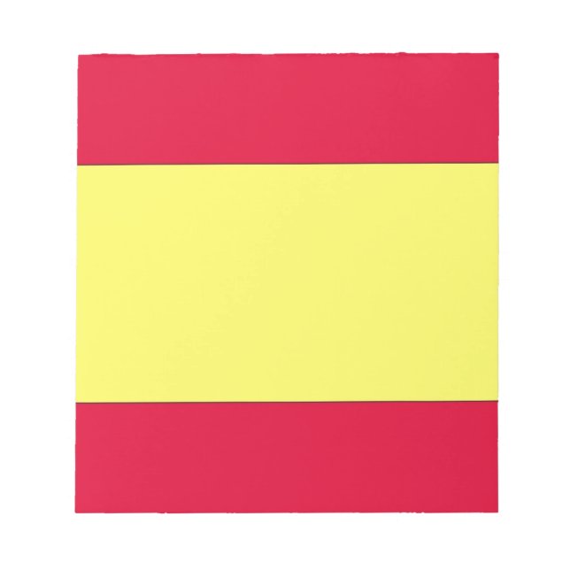 Spanish Flag Notepad (Front)