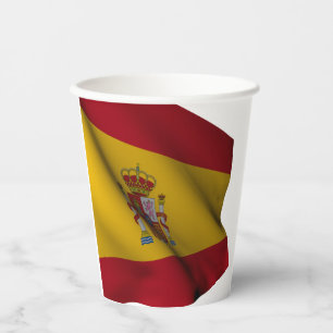 Spanish flag paper cups