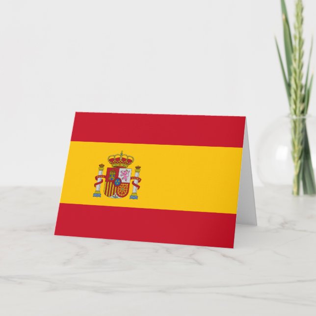 Spanish Flag (Spain) Card (Front)
