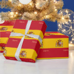 Spanish Flag & Spain gifts /sports fans Wrapping Paper<br><div class="desc">Wrapping Paper: Spain & Emblem (España) - love my country and Spanish flag for national patriots / sports fans</div>