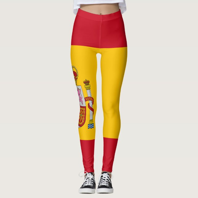Spanish Flag (Spain) Leggings (Front)