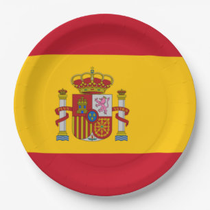 Spanish Flag (Spain) Paper Plate