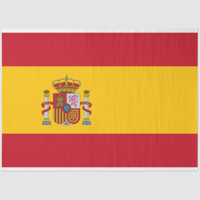 Spanish Flag (Spain) Tissue Paper (Front)