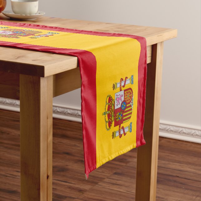 Spanish flag & Sports fans house / Spain Short Table Runner (In Situ)