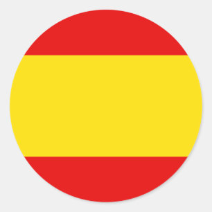 Spanish Flag T-shirts and Gifts Classic Round Sticker
