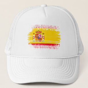Spanish flag trucker hat