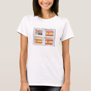Spanish Flags, from a French book of Flags, c.1819 T-Shirt