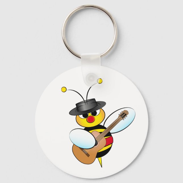 Spanish Flamenco bee Key Ring (Front)