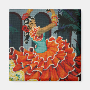 Spanish Flamenco Dancer Magnet
