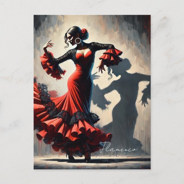 Spanish Flamenco Dancer  Postcard (Front)