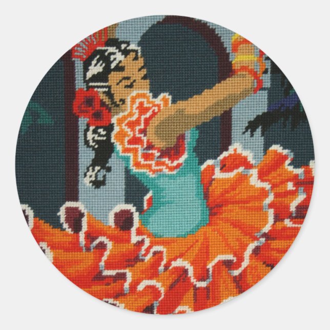 Spanish Flamenco Dancer Sticker (Front)
