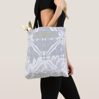 Spanish floralart patterns- grey tote bag