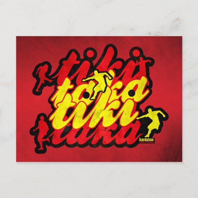 Spanish Football Revolution Postcard (Front)