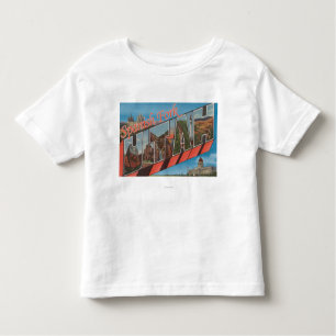 Spanish Fork, Utah - Large Letter Scenes Toddler T-Shirt