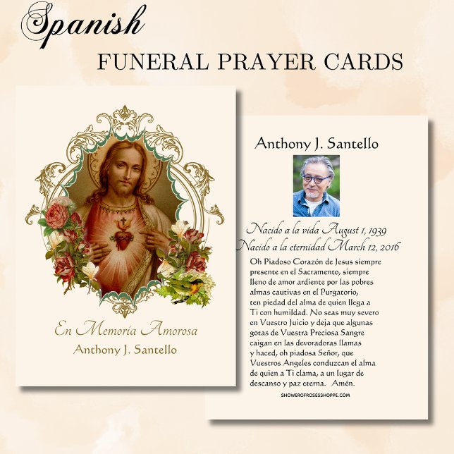 Spanish Funeral Catholic Jesus Memorial Prayer (Creator Uploaded)
