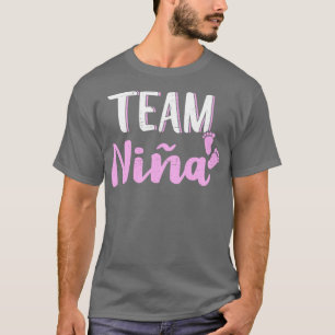 Spanish gender reveal team nia girl mexican baby p T-Shirt