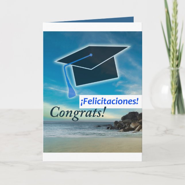 Spanish Graduation Card Felicitaciones  (Front)