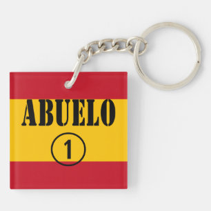 Spanish Grandfathers : Abuelo Numero Uno Key Ring