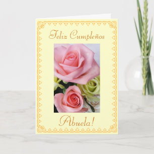 Spanish: Grandmas's birthday Cumpleanos / Abuela Card