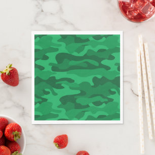 Spanish Green Monocolor Camo Napkin