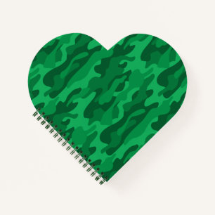 Spanish Green Monocolor Camo Notebook