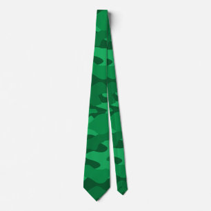Spanish Green Monocolor Camo Tie