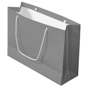 Spanish Grey Solid Colour Large Gift Bag