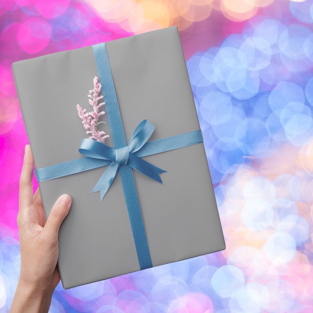 Spanish Grey Solid Colour Wrapping Paper (Creator Uploaded)